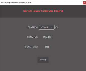 surface sensor calibrator control system