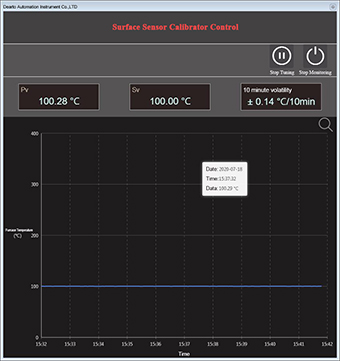 surface sensor calibrator control system