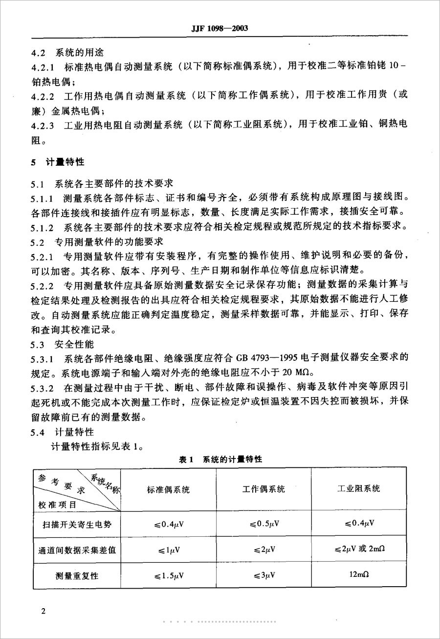 JJF1098-2003熱電偶、熱電阻自動(dòng)測(cè)量系統(tǒng)校準(zhǔn)規(guī)范